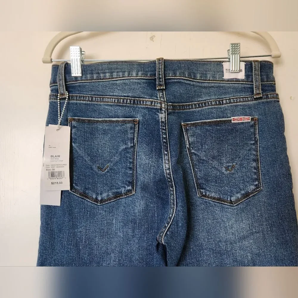 Hudson Blair High Rise Bootcut Crop Size 28 Jeans